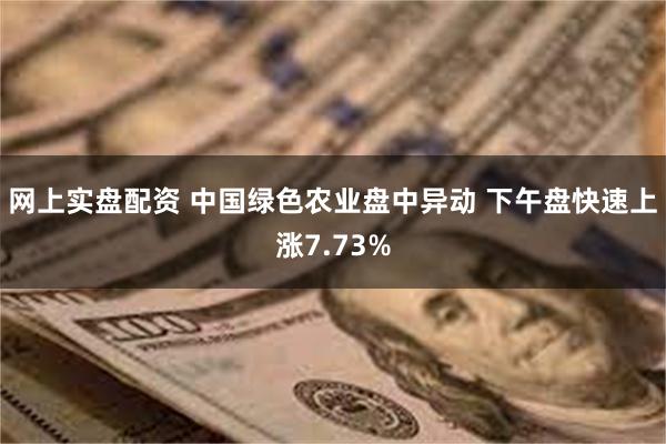 网上实盘配资 中国绿色农业盘中异动 下午盘快速上涨7.73%