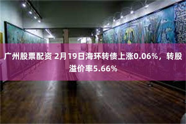 广州股票配资 2月19日海环转债上涨0.06%，转股溢价率5.66%